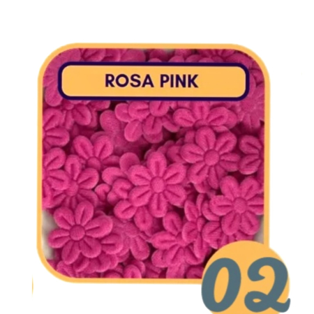FLOR PRENSADA ROSA PINK 100und